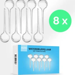 Waterdruppelaar Set Van 8 Stuks Voor Planten Transparant - Waterdruppelaar Voor Kamerplanten – Waterbol - Waterdruppelaar Voor Planten - Watergeefsysteem
