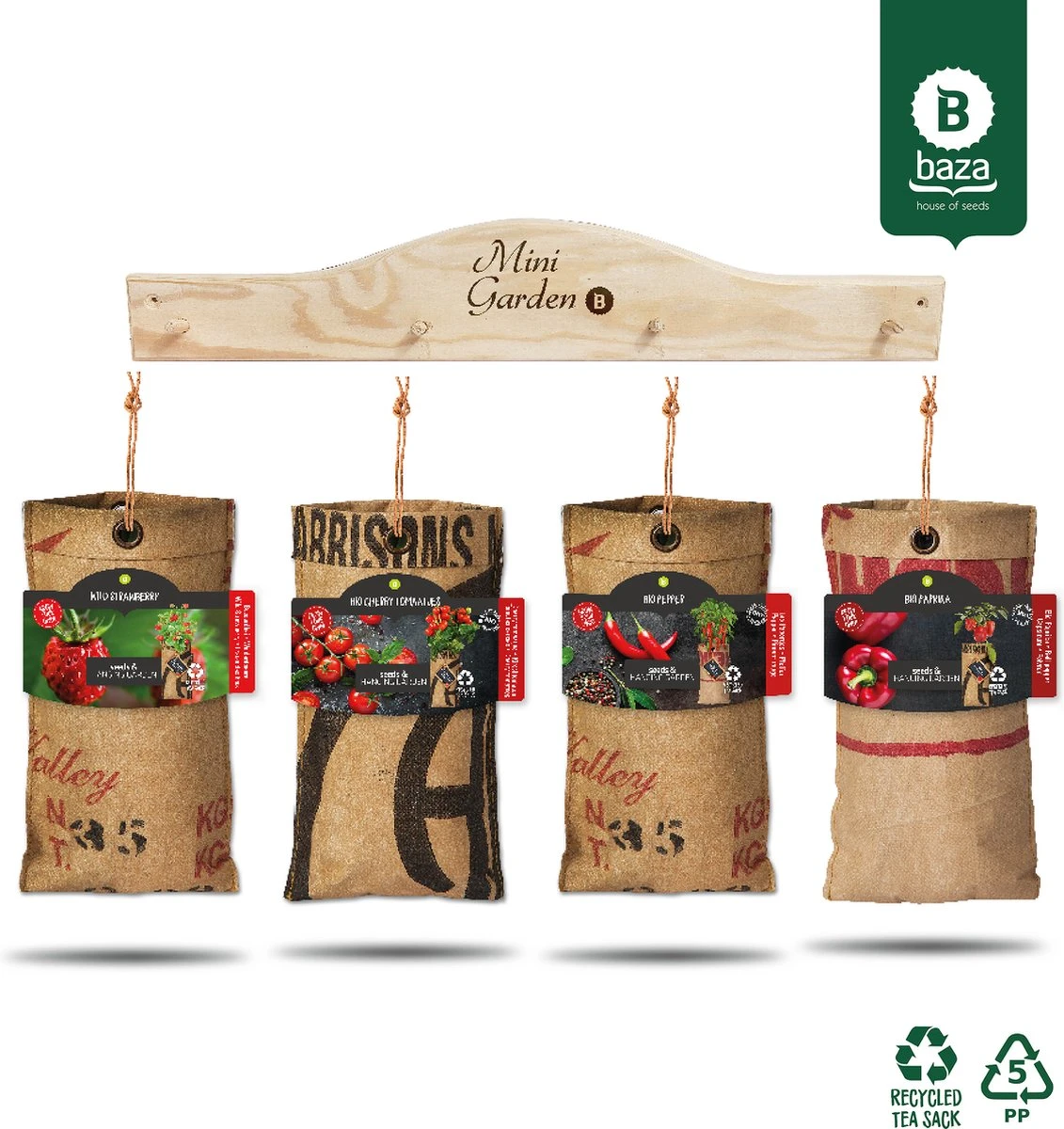 4x Hangtuintjes Moestuin Kweekset Groenten Nu Met Gratis FSC Houten Hangrekje!! 9 4x Hangtuintjes Moestuin Kweekset Groenten Nu Met Gratis FSC Houten Hangrekje!! - Afbeelding 9