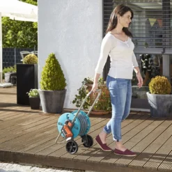 GARDENA - AquaRoll CleverRoll S Set Slangenwagen - Incl. 20 M Slang - Maximaal 40 M Opbergcapaciteit -Exporteren Buiten Groen Winkel 1200x1096 1