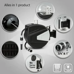 Sens Design Slanghaspel - Tuinslang Haspel - Automatisch - Zwart - 20m -Exporteren Buiten Groen Winkel 1200x1200 823