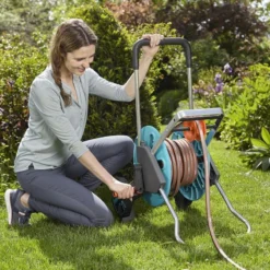 GARDENA - AquaRoll M CleverRoll Easy Slangenwagen - Maximaal 60 Meter - Inklapbare Zwengel -Exporteren Buiten Groen Winkel 1200x799 19