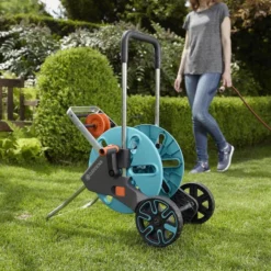 GARDENA - AquaRoll M CleverRoll Easy Slangenwagen - Maximaal 60 Meter - Inklapbare Zwengel -Exporteren Buiten Groen Winkel 1200x799 23