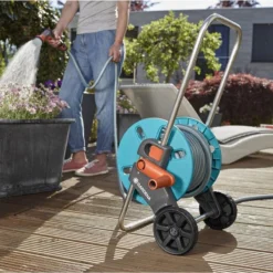 GARDENA - AquaRoll CleverRoll S Set Slangenwagen - Incl. 20 M Slang - Maximaal 40 M Opbergcapaciteit -Exporteren Buiten Groen Winkel 1200x800 51