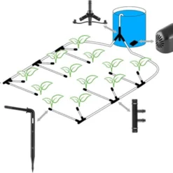 Blumfeldt Greenkeeper Automatisch Bewateringssysteem - Besproeiingscomputer - Druppelsysteem - Bewateringsautomaat Ideaal Tijdens Vakantie - Voor 60 Potplanten -Exporteren Buiten Groen Winkel 1200x886