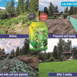 Graszaadmat - Graszaden - Gras Reparatie - Gras Aanleg - Gras Herstel - Graszaad Op Rol - Grasrol - Zeer Gemakkelijk In Gebruik - Biologisch Gras - 0,90X11,1=9,99m2 -Exporteren Buiten Groen Winkel 1200x899 4