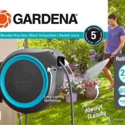 GARDENA - Wandslangenbox Slanghouder - RollUp M/L - 25 Meter - Ø 13 Mm -Exporteren Buiten Groen Winkel 1200x929
