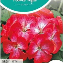 Hortitops Geranium Bloemzaad - Bright Eyes - Rood/Wit