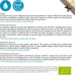 Buzzy® Organic Sprouting Taugé (BIO)