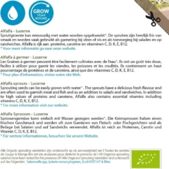 Buzzy® Organic Sprouting Alfalfa (BIO)