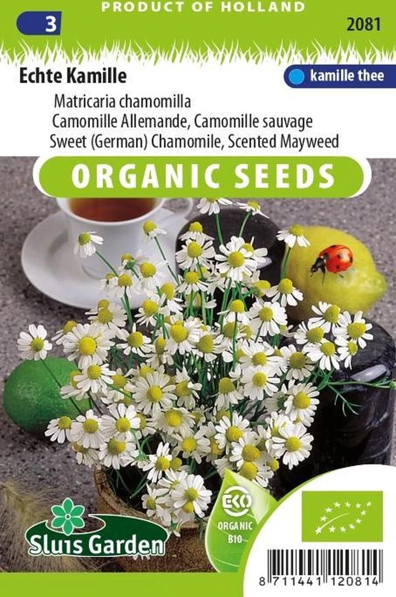 Sluis Garden - Echte Kamille Biologisch (Matricaria Recutita) 1 Sluis Garden - Echte Kamille Biologisch (Matricaria Recutita)