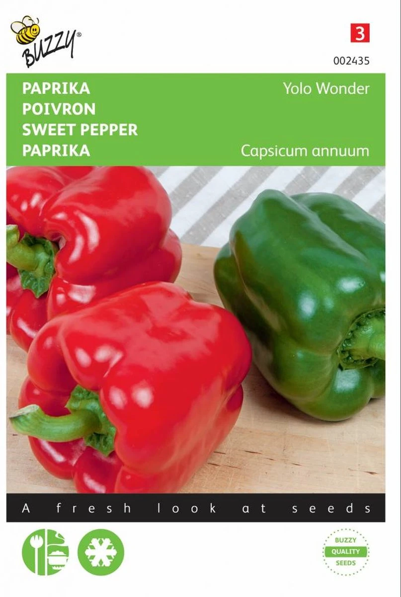Buzzy Zaden Paprika Yolo Wonder 2 Buzzy Zaden Paprika Yolo Wonder - Afbeelding 2