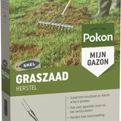 Pokon Graszaad Herstel - 1kg - Gazonherstel - Geschikt Voor 40m² Tot 60m² - Supersnel Egaal Groen Gras