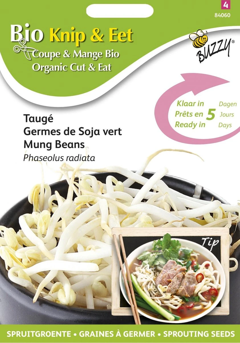 Buzzy® Organic Sprouting Taugé (BIO) 3 Buzzy® Organic Sprouting Taugé (BIO) - Afbeelding 3