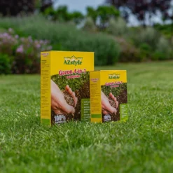 ECOstyle Gazon 4-in-1 Totaalpakket Met Kalk, Mest, Graszaad & Grond In Een Doos - Geeft Kale Plekken In Gras Egaal Herstel - 5- 10 Kale Plekken - 1 KG -Exporteren Buiten Groen Winkel 959x1200 3